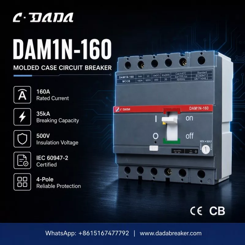 Sanoat tarmoqlari uchun nozik himoya: C·DADA DAM1N-160 MCCB